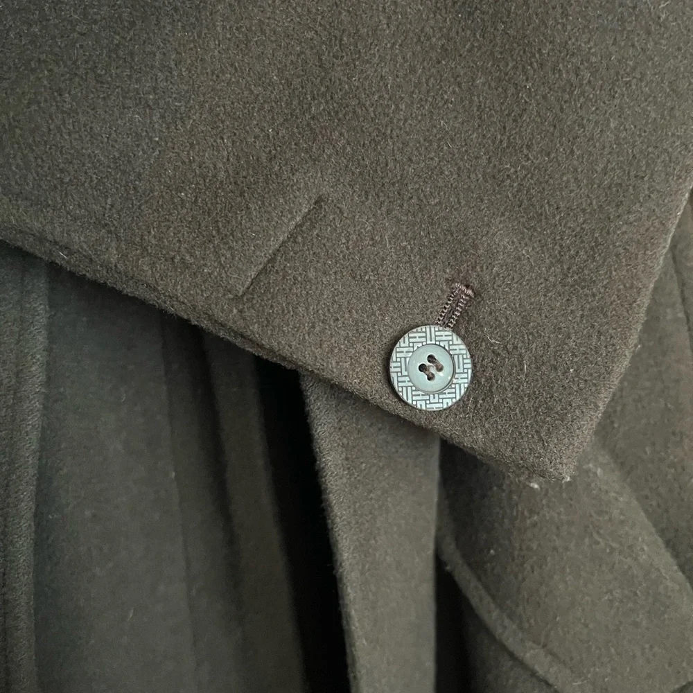 Cole Haan wool blend belted wrap coat - Size 12 - Picture 5 of 8